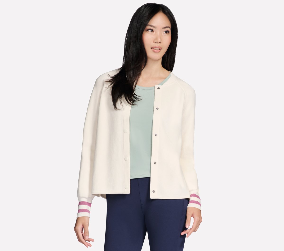 Skechers- Women GO WALK Reflection Sweater Bomber