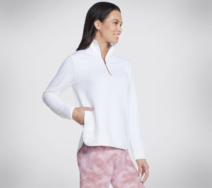 Skechers- Women Soft Knit Ottoman 1/4 Zip