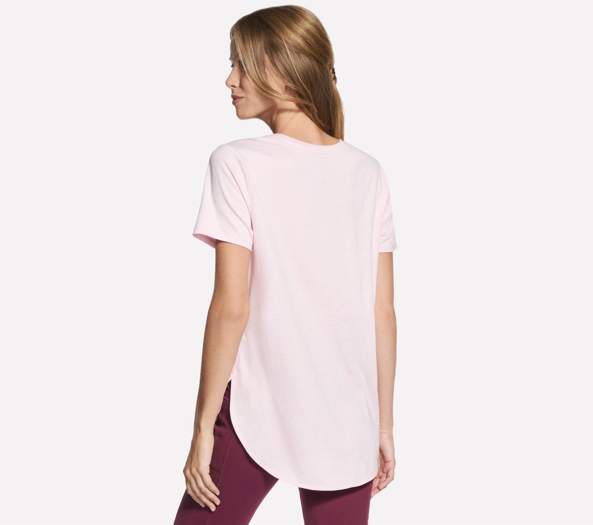 Skechers- Women GO DRI Swift Stripe Tunic Tee