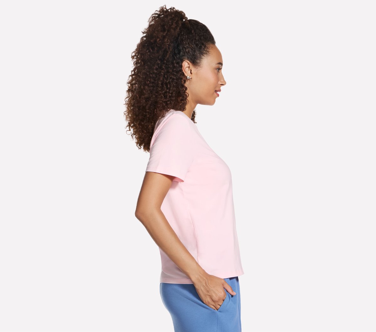 Skechers- Women Pima V-Neck Tee