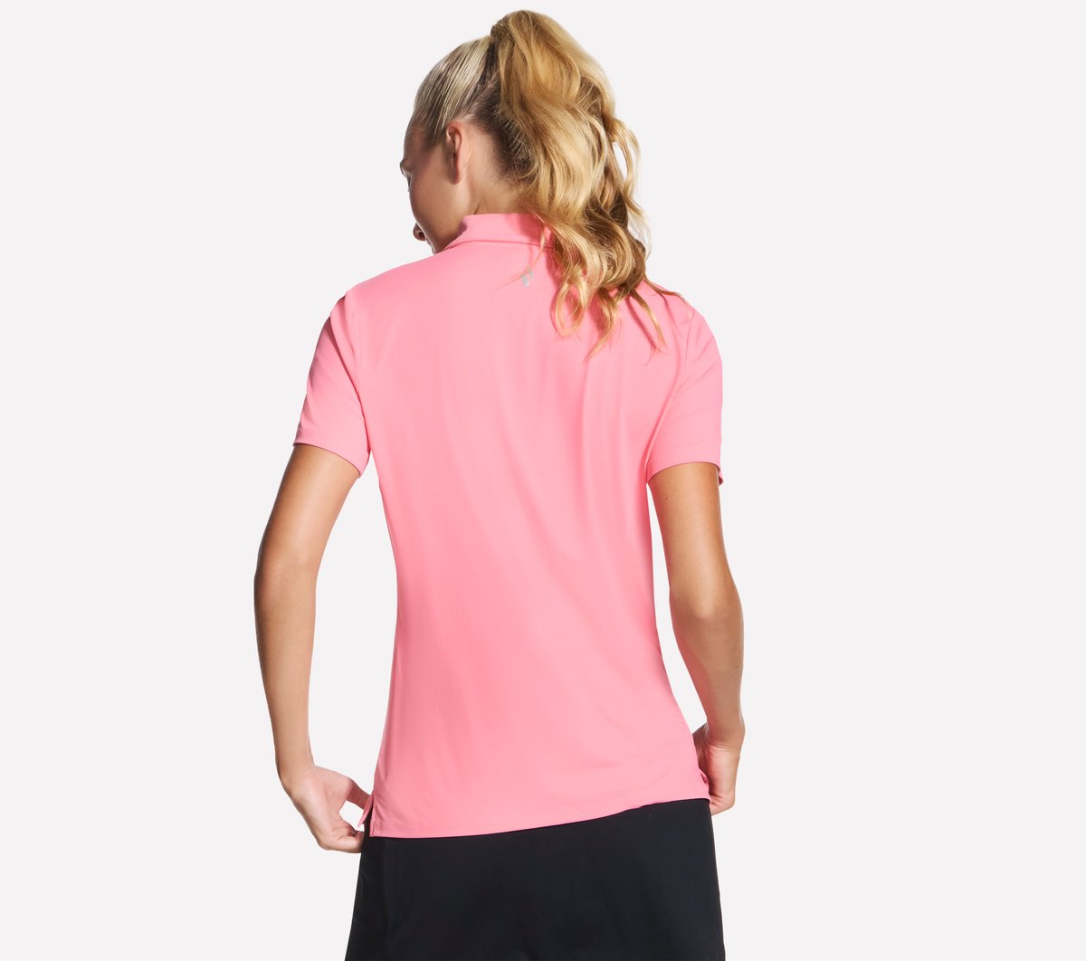 Skechers- Women GO GOLF Short Sleeve Birdie Zip Front Polo