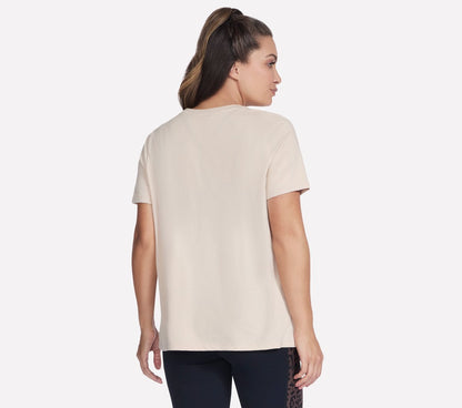 Skechers- Women Diamond Cheetah Short Sleeve Tee