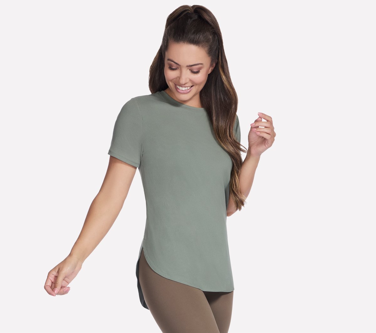 Skechers- Women GO WALK Luxe Rib Tunic Tee