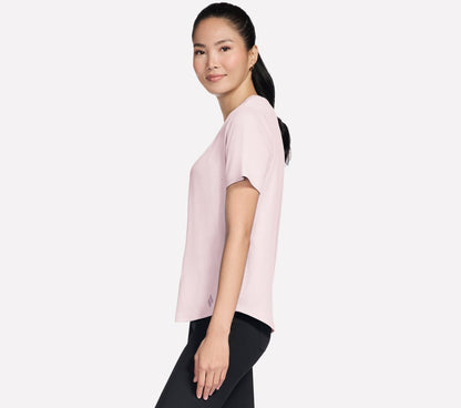 Skechers- Women GO WALK Luxe Rib Tee