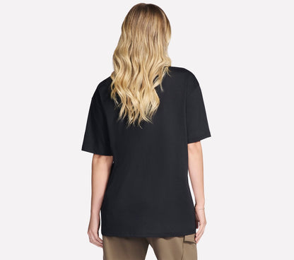 Skechers- Women Gold Splatter Diamond Short Sleeve Tee