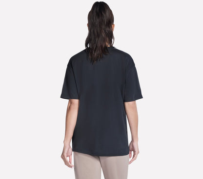 Skechers- Women Script Diamond Studded Short Sleeve Tee