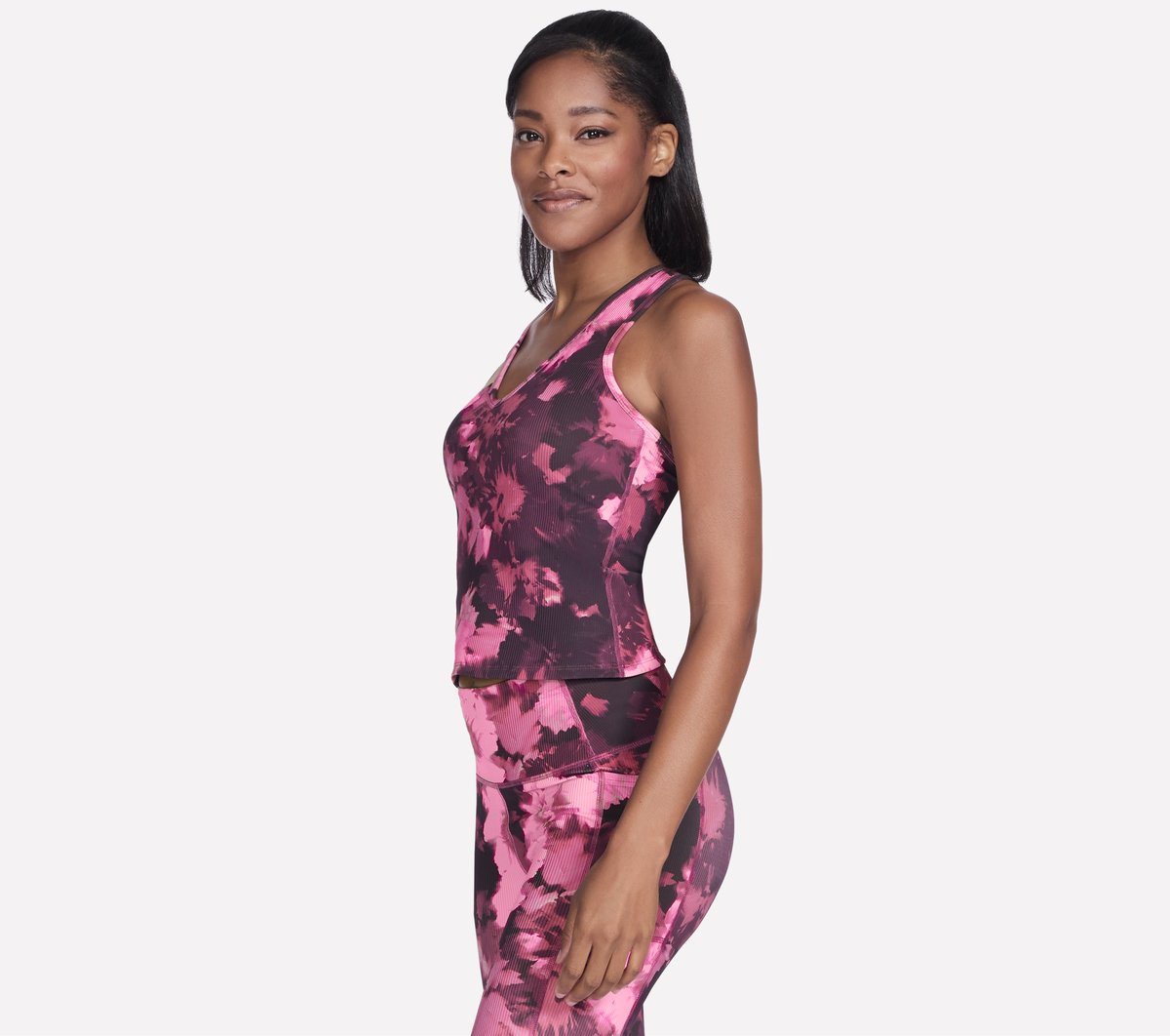 Skechers- Women GO FLEX RIB Inbloom V-Neck Tank