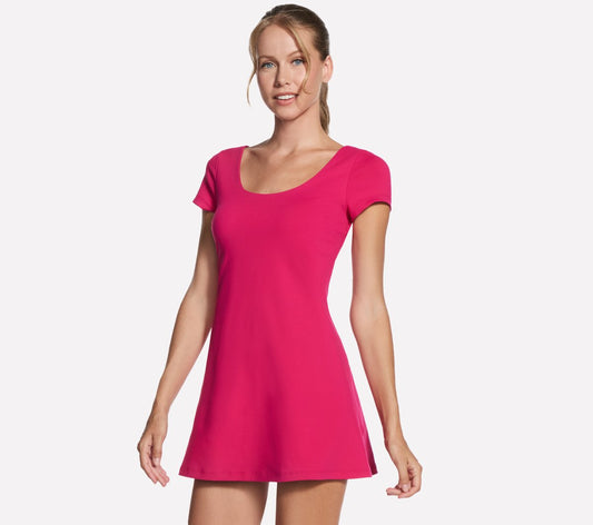 Skechers- Women GO WALK Scoop Short Sleeve Dress