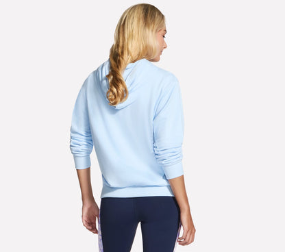 Skechers- Women Floral Diamond Pullover Hoodie