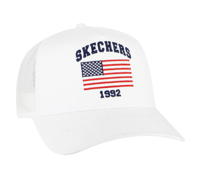 Skechers- Women|Men|Clothing Accessories USA Flag Trucker Hat
