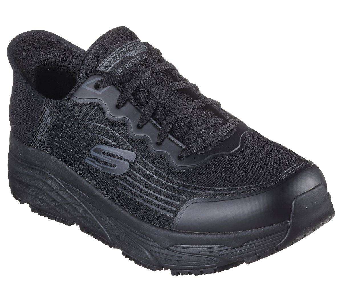 Skechers- Men Slip-ins Work Slip-Resistant Relaxed Fit: Max Cushioning Elite - Remmal