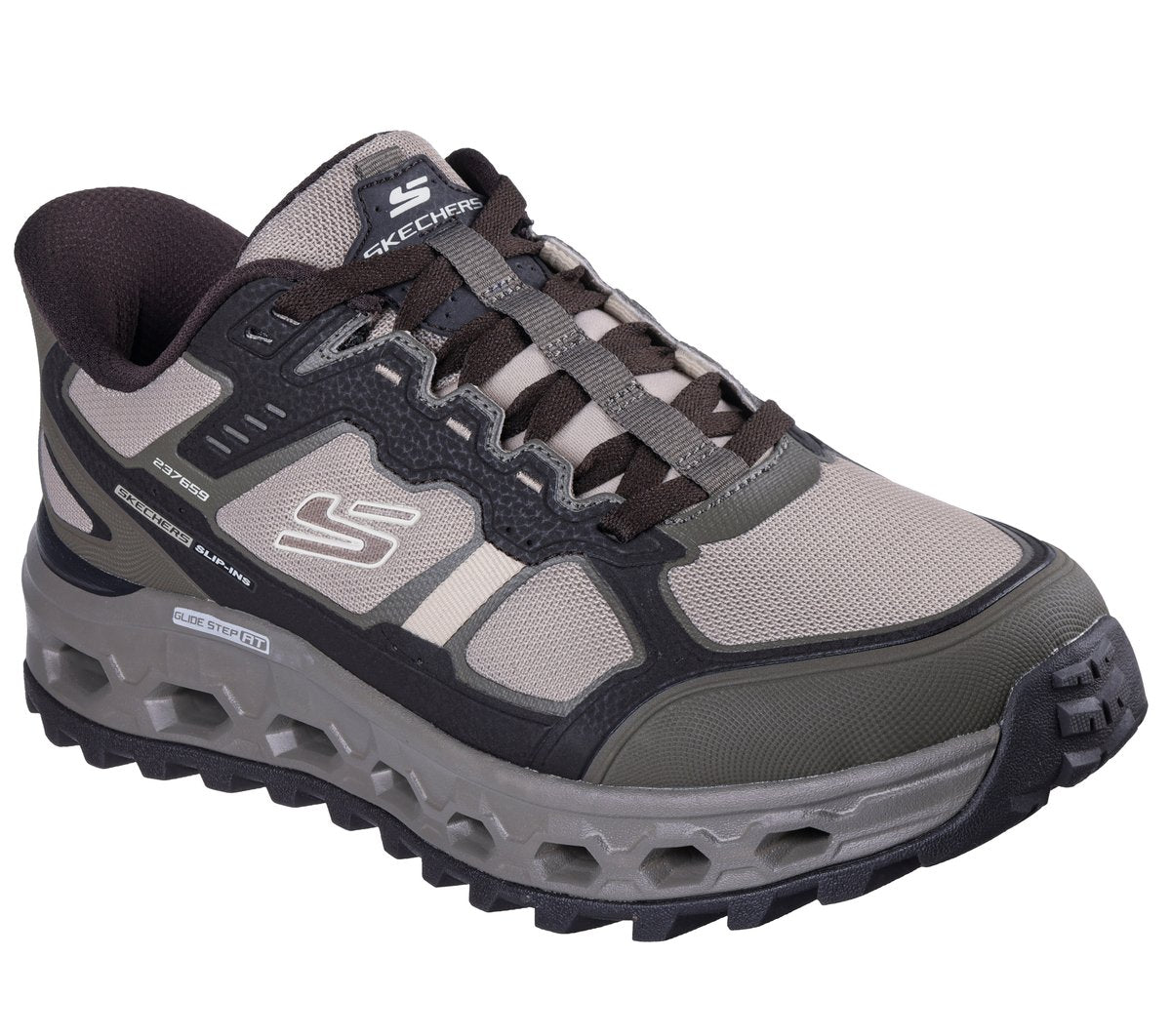 Skechers- Men Slip-ins: Glide-Step All-Terrain - Rock Fence Creek