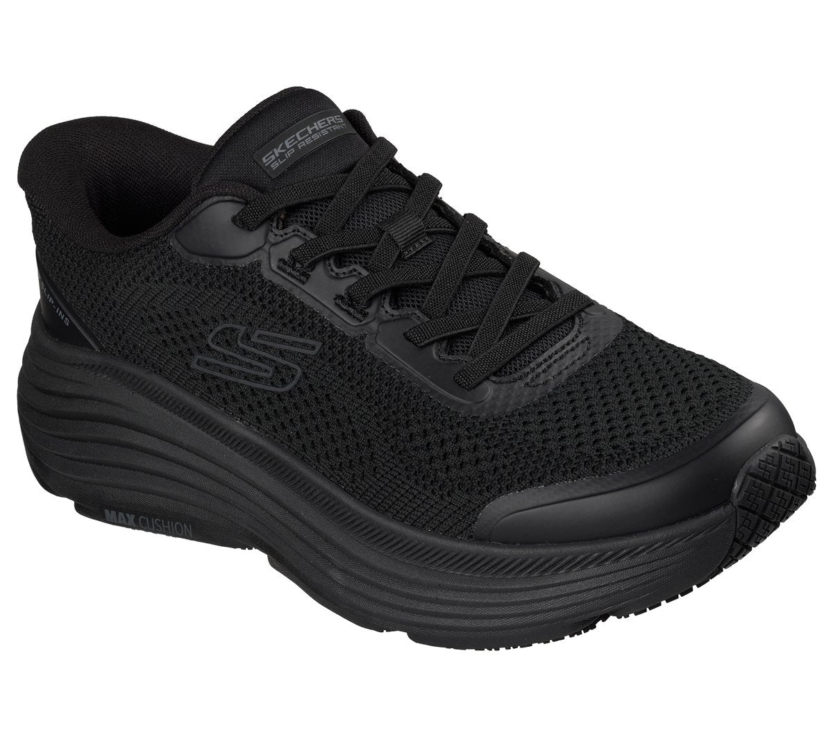 Skechers- Men Slip-ins Work Slip-Resistant: Max Cushioning Endeavour - Shouka