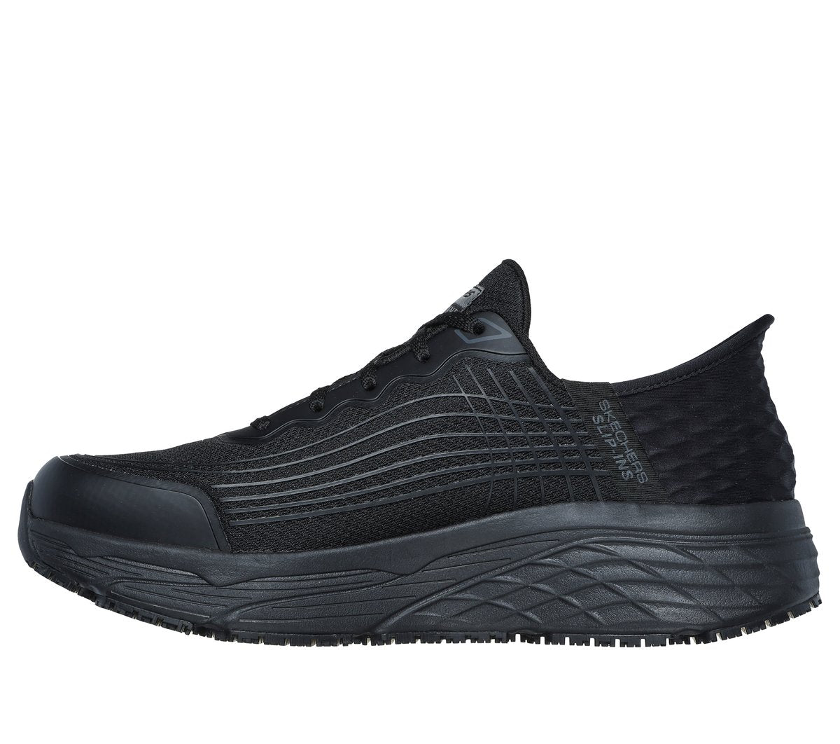 Skechers- Men Slip-ins Work Slip-Resistant Relaxed Fit: Max Cushioning Elite - Remmal