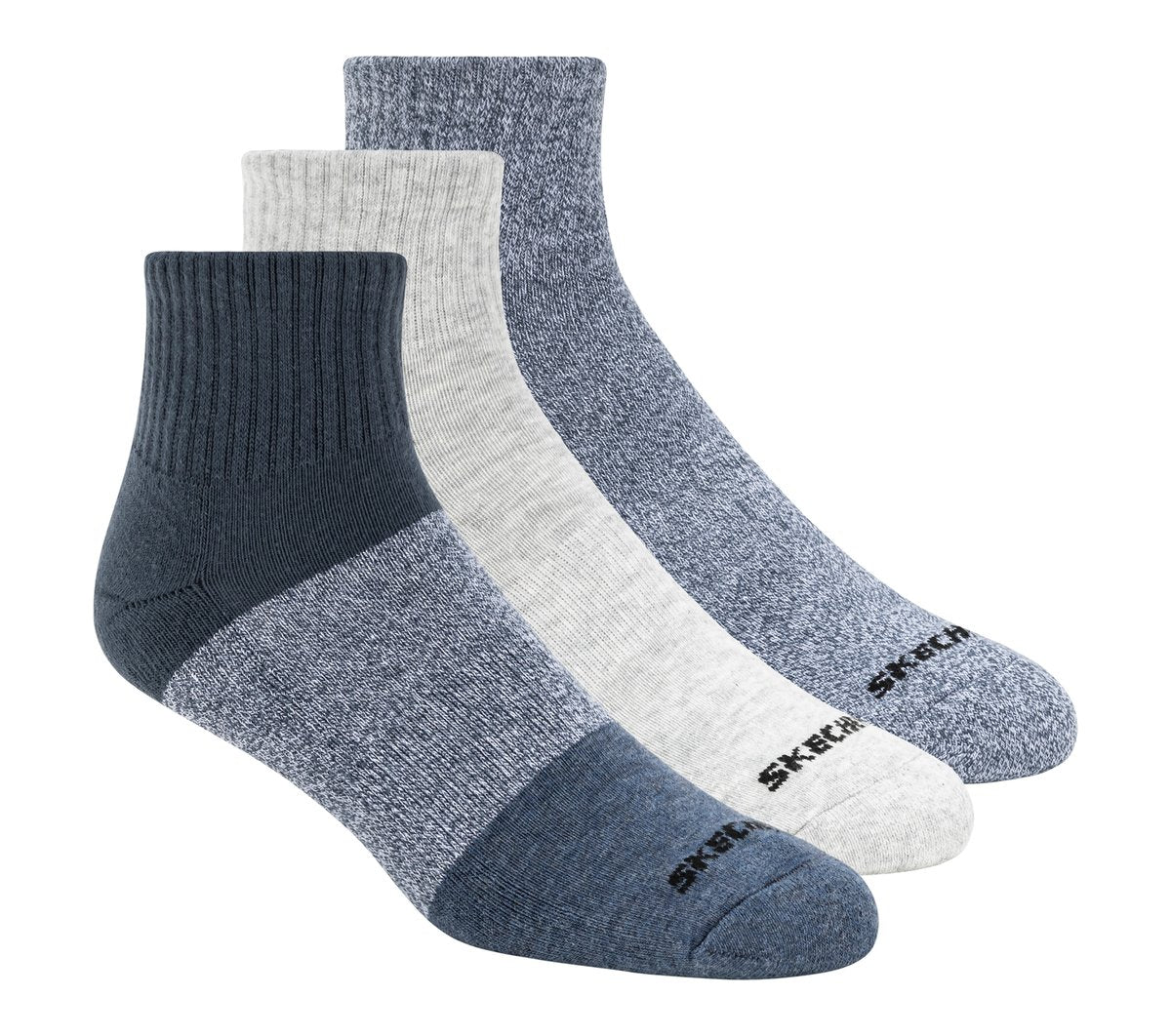 Skechers- Men|Clothing 3 Pack Men's Colorblock Quarter Socks