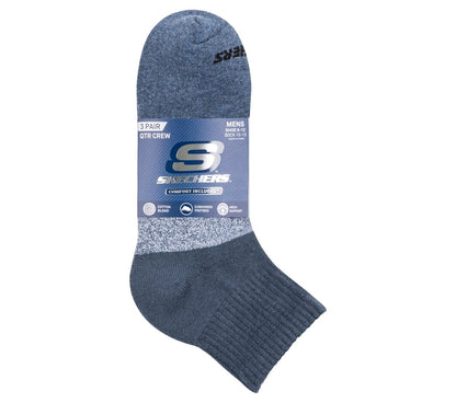 Skechers- Men|Clothing 3 Pack Men's Colorblock Quarter Socks