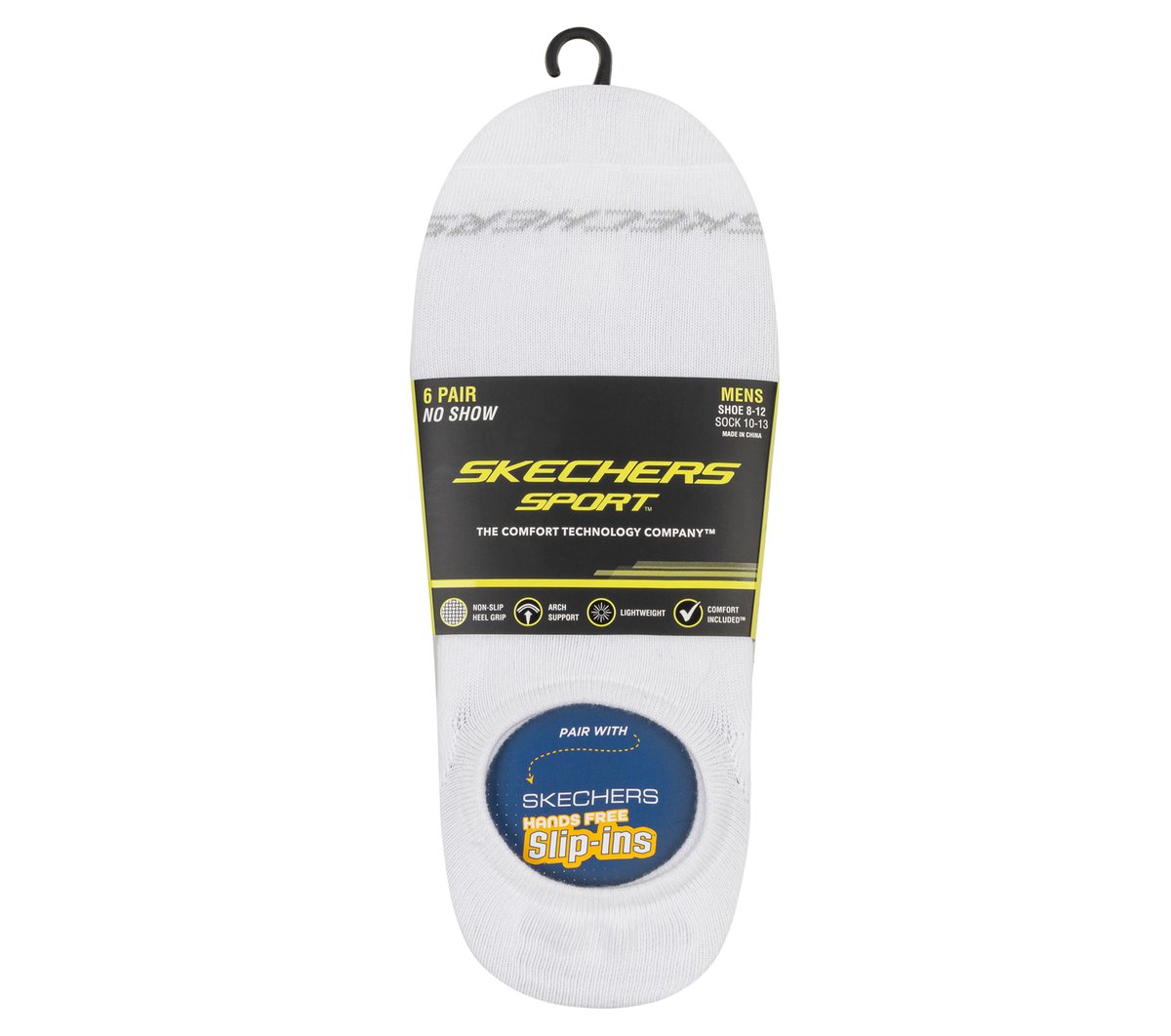 Skechers- Men|Clothing 6 Pack Men's Sneaker Liner Socks