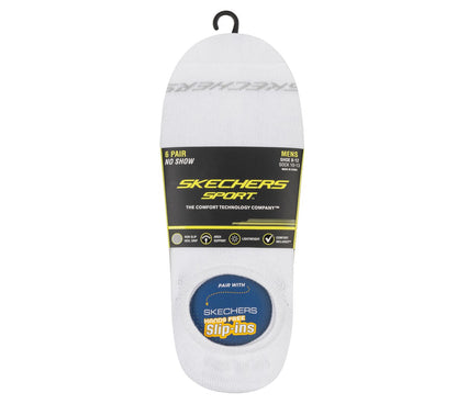 Skechers- Men|Clothing 6 Pack Men's Sneaker Liner Socks