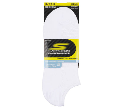 Skechers- Men|Clothing 3 Pack No Show Stretch Socks