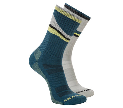 Skechers- Men|Clothing 2 Pack Men's Crew Trail Socks