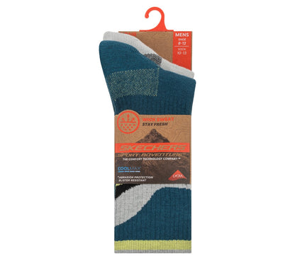 Skechers- Men|Clothing 2 Pack Men's Crew Trail Socks