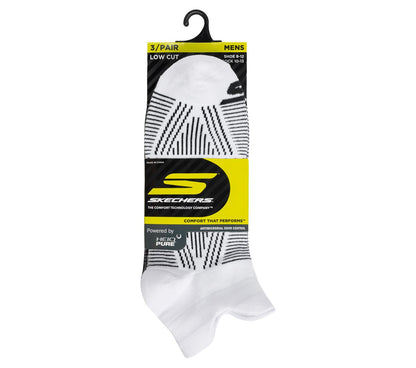 Skechers- Men|Clothing 3 Pack Men's Performance Low Cut Pattern Socks