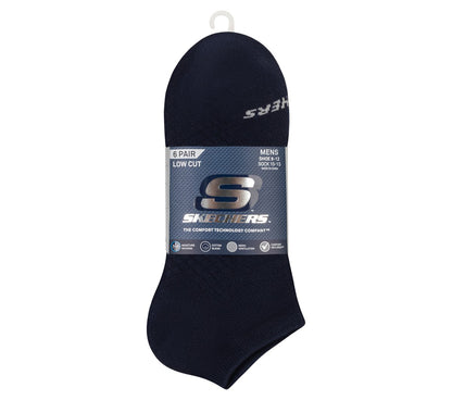 Skechers- Men|Clothing 6 Pack Men's Low Cut Texture Knit Socks