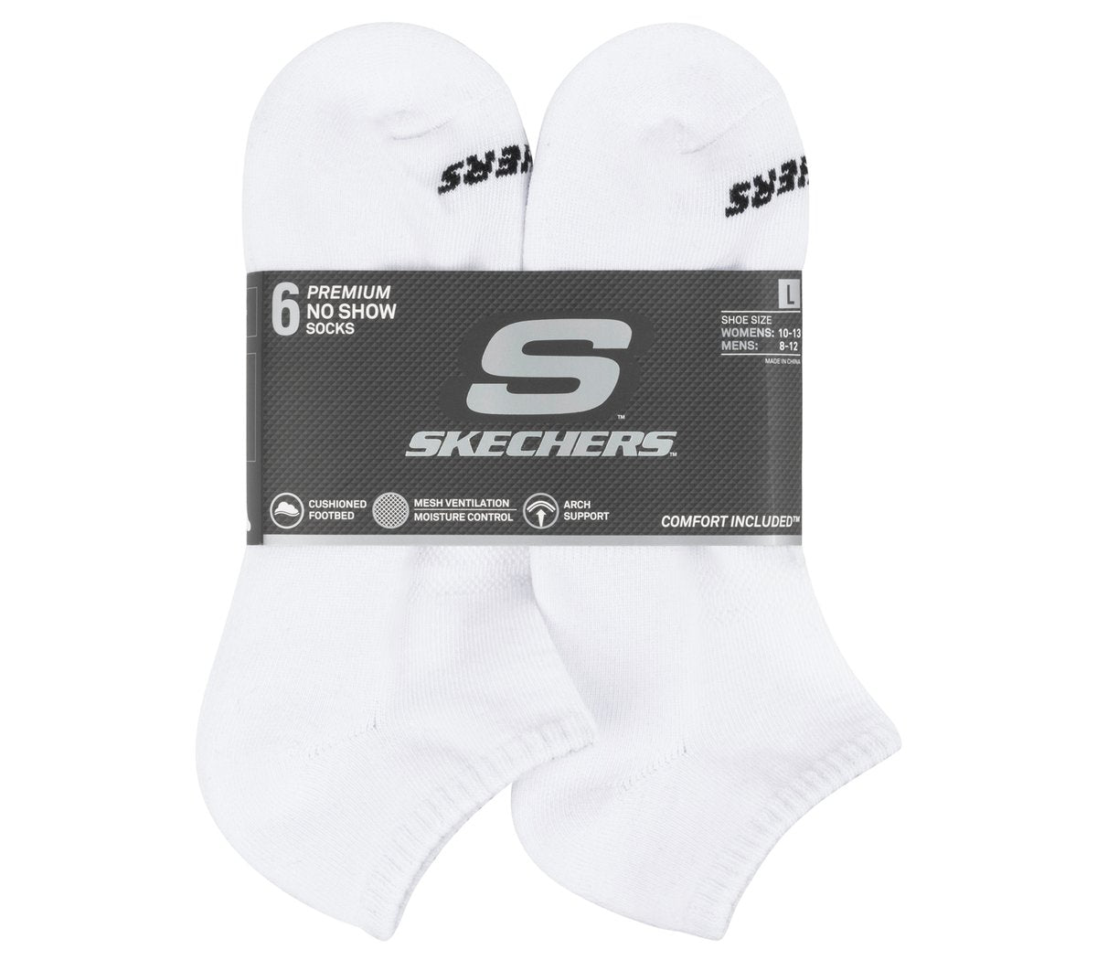 Skechers- Men|Clothing 6 Pack Core Low Cut Large Socks