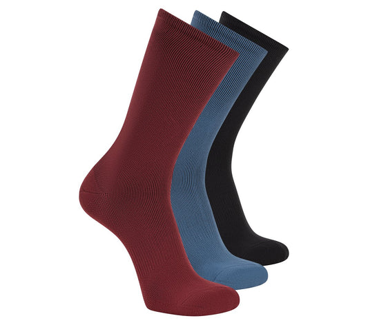 Skechers- Men|Clothing 3 Pack Men's Reflective Performance Half Terry Crew Socks