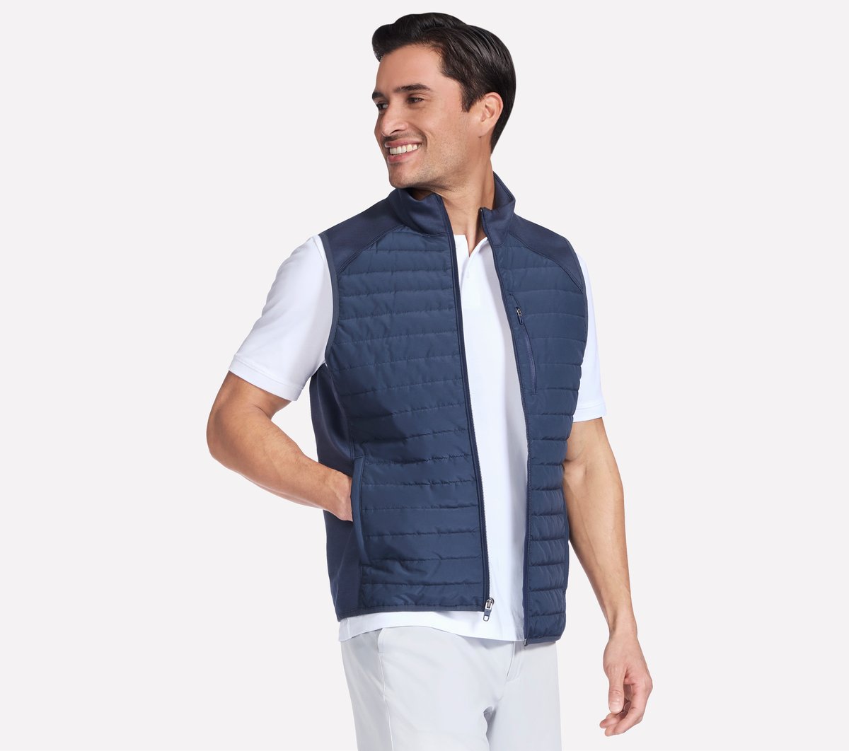 Skechers- Men GO SHIELD Cozy Fit Hybrid Vest