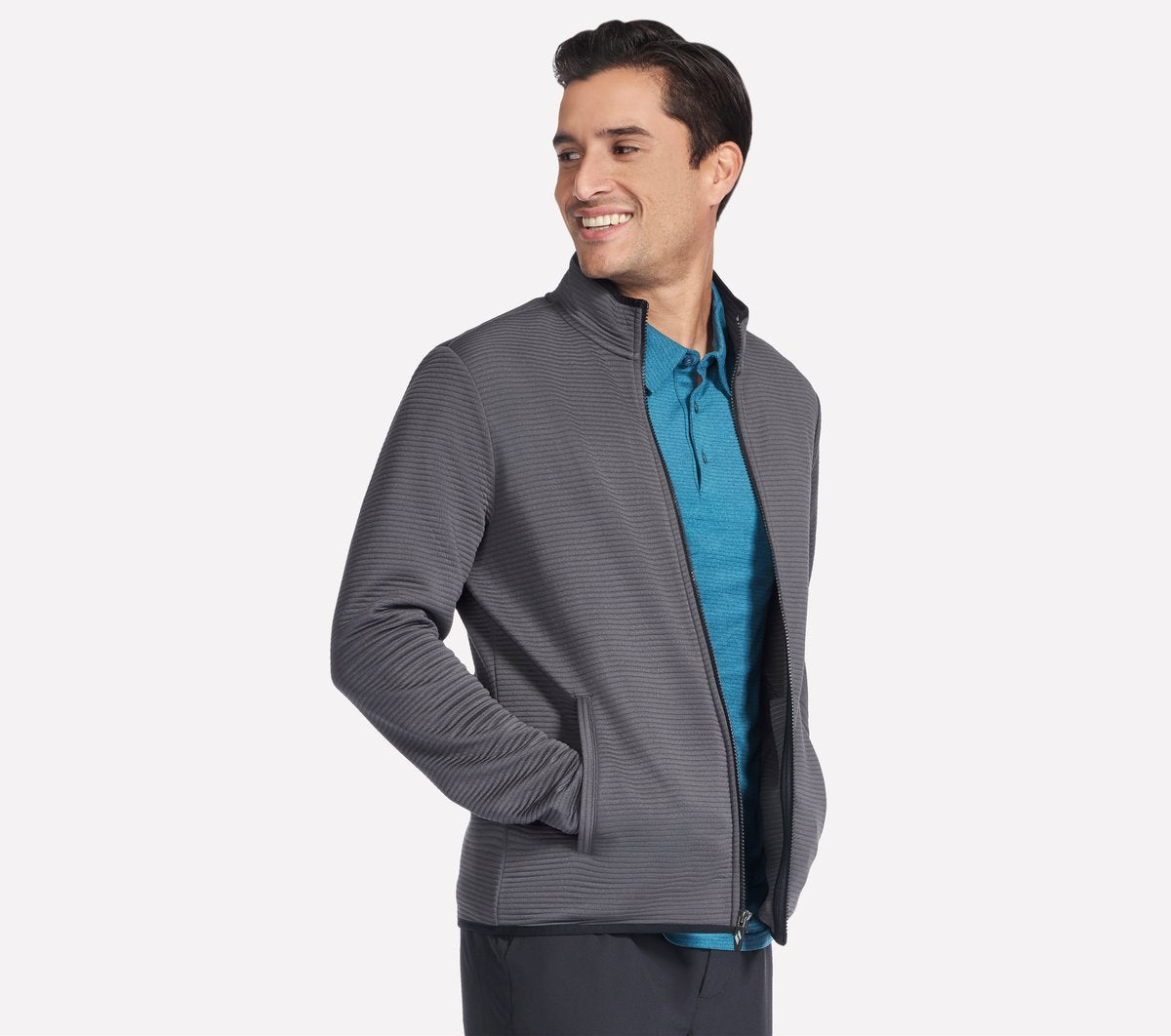 Skechers- Men The Hoodless Hoodie Ottoman Jacket