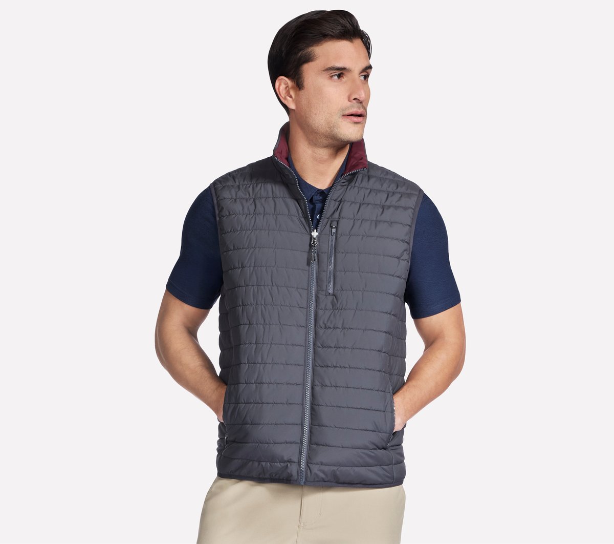 Skechers- Men GO SHIELD Cozy Fit Altitude Reversible Vest