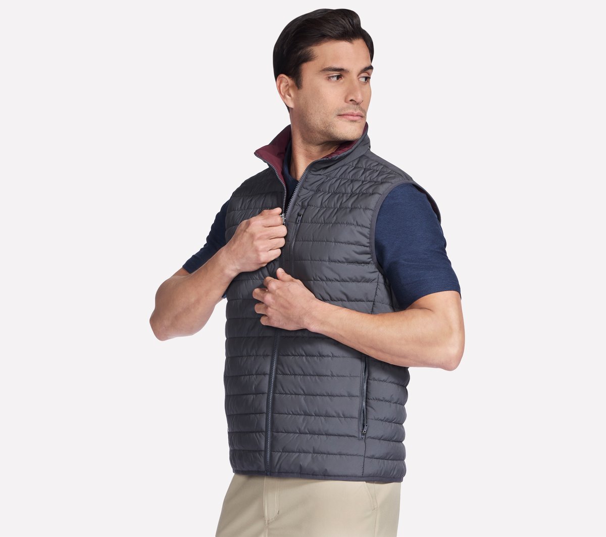 Skechers- Men GO SHIELD Cozy Fit Altitude Reversible Vest