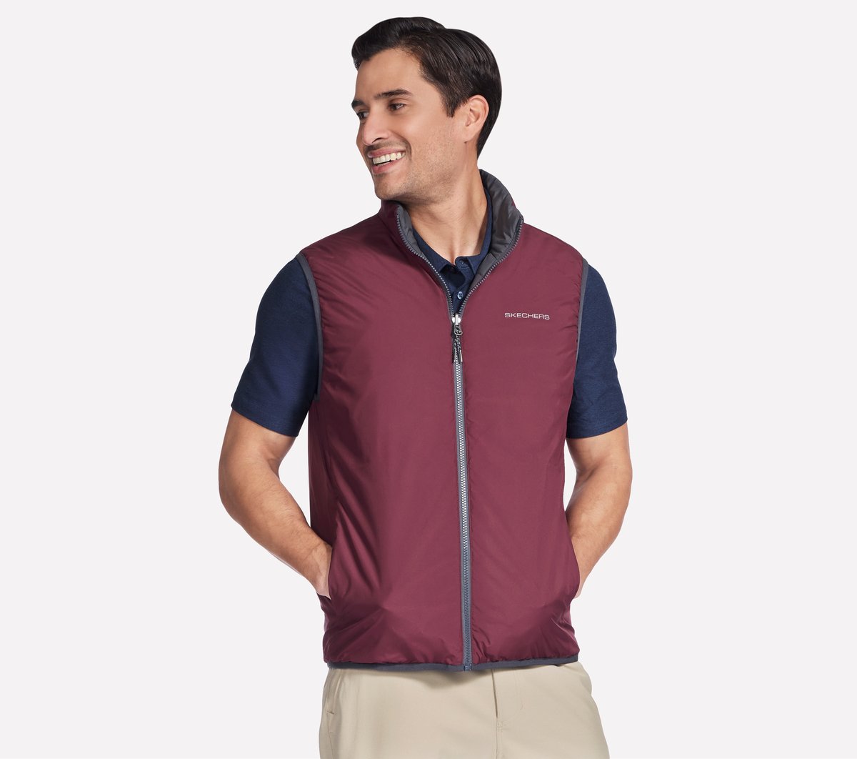 Skechers- Men GO SHIELD Cozy Fit Altitude Reversible Vest