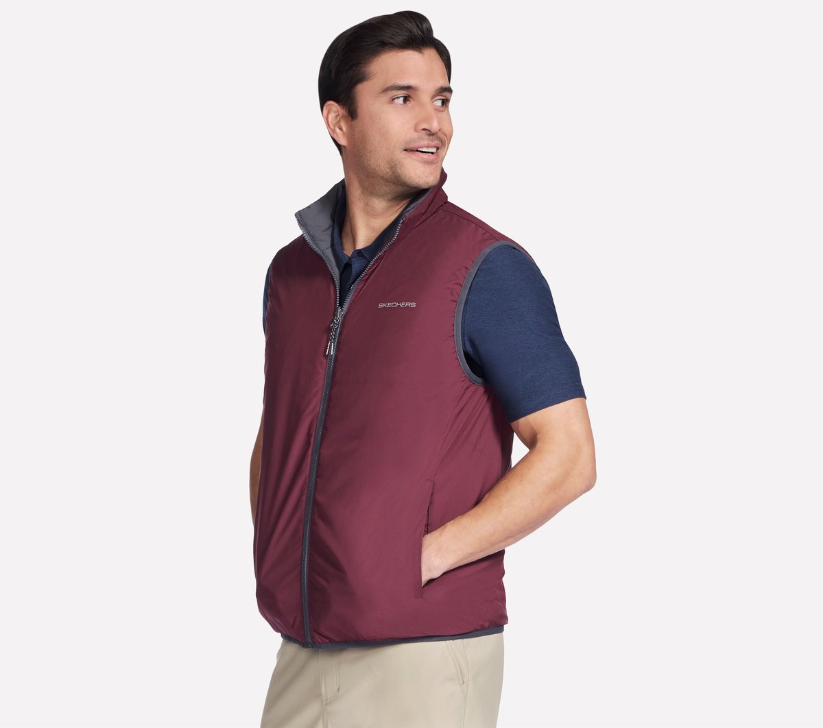 Skechers- Men GO SHIELD Cozy Fit Altitude Reversible Vest