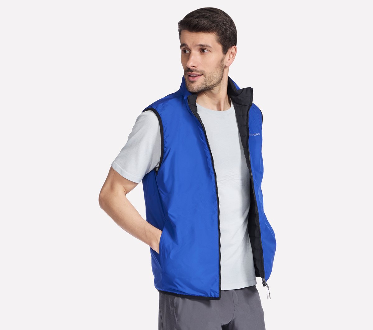 Skechers- Men GO SHIELD Cozy Fit Altitude Reversible Vest
