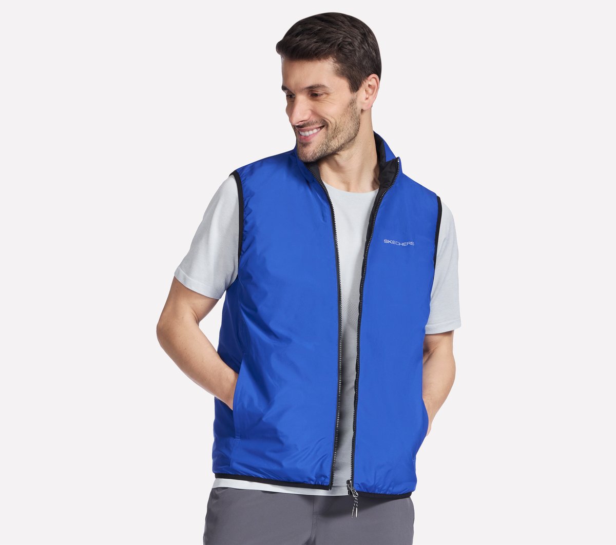Skechers- Men GO SHIELD Cozy Fit Altitude Reversible Vest