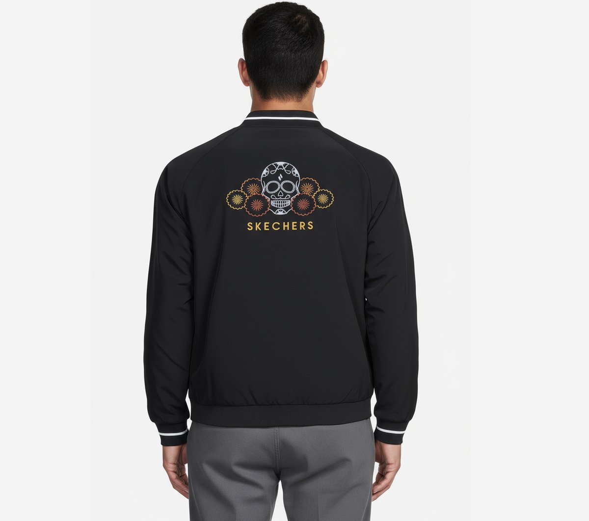 Skechers- Men Dia de Muertos Bomber Jacket