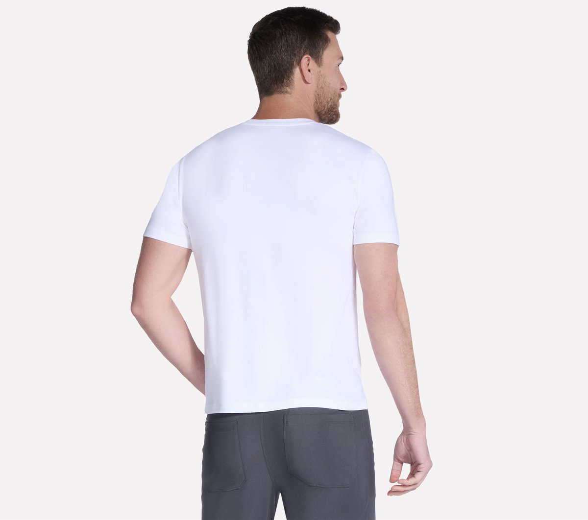 Skechers- Men GO DRI Pima Short Sleeve V-Neck