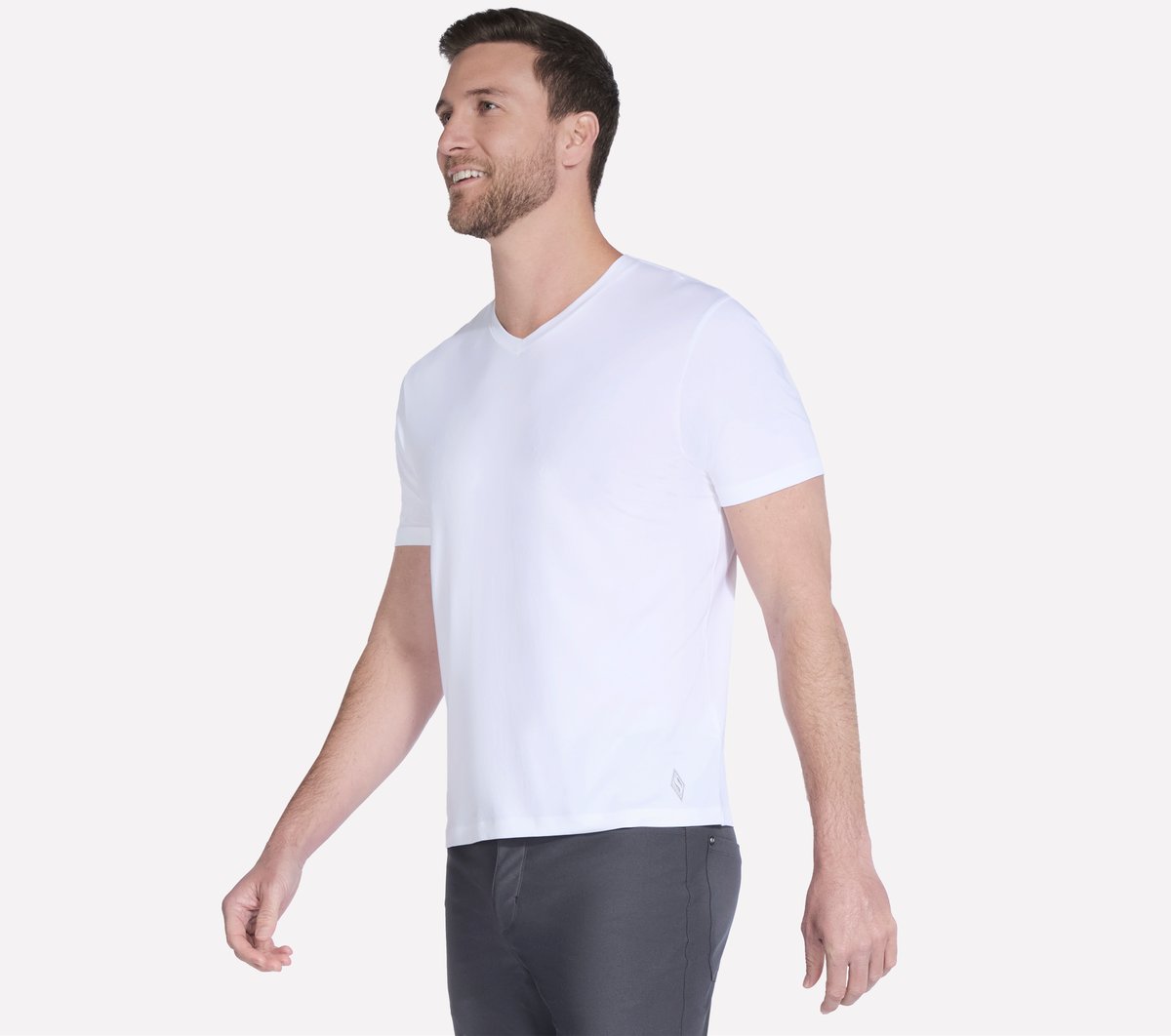 Skechers- Men GO DRI Pima Short Sleeve V-Neck