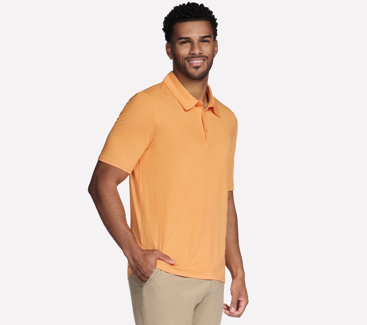 Skechers- Men GO GOLF GO DRI All Day Stripe Polo