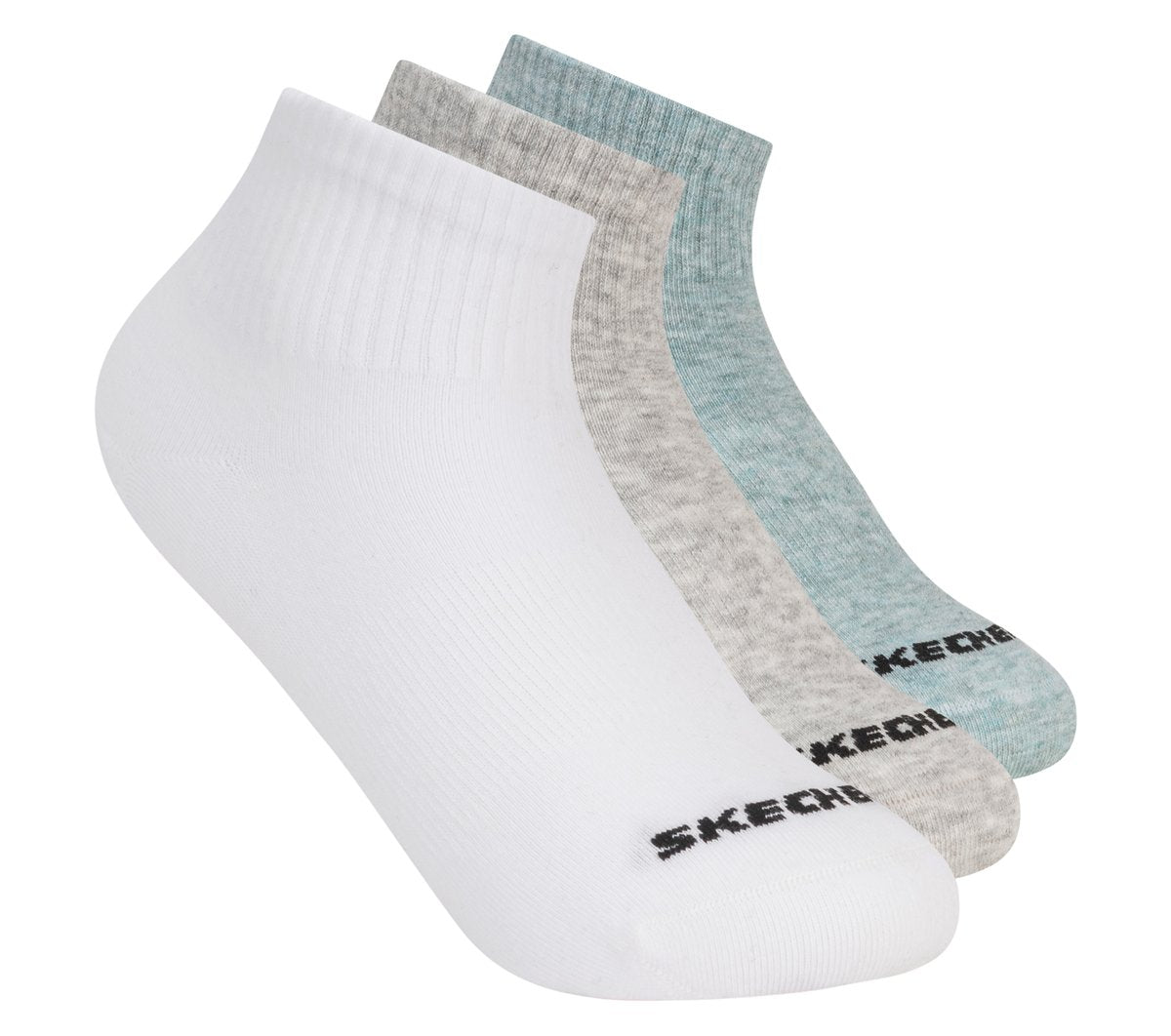 Skechers- Kids|Clothing 3 Pack Boys' Quarter Crew Cotton Socks
