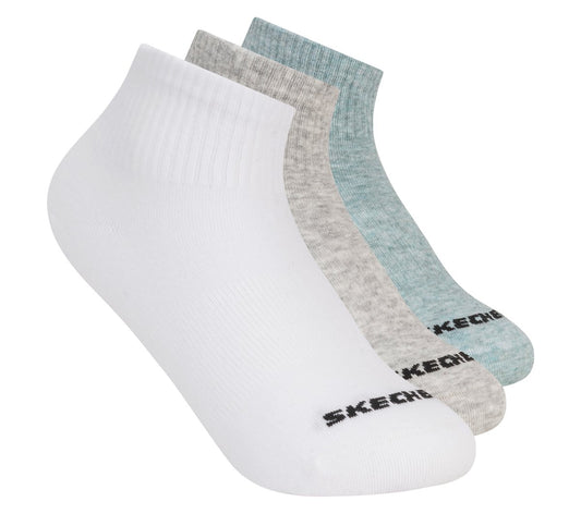 Skechers- Kids|Clothing 3 Pack Boys' Quarter Crew Cotton Socks