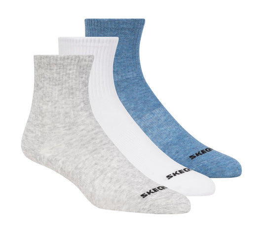 Skechers- Kids|Clothing 3 Pack Boys' Crew Cotton Socks