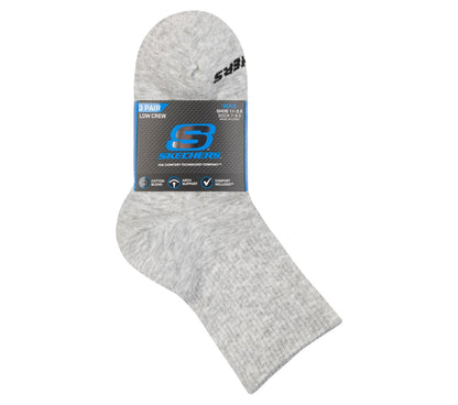 Skechers- Kids|Clothing 3 Pack Boys' Crew Cotton Socks