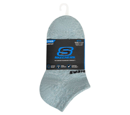 Skechers- Kids|Clothing 3 Pack Boys' Low Cut Cotton Socks