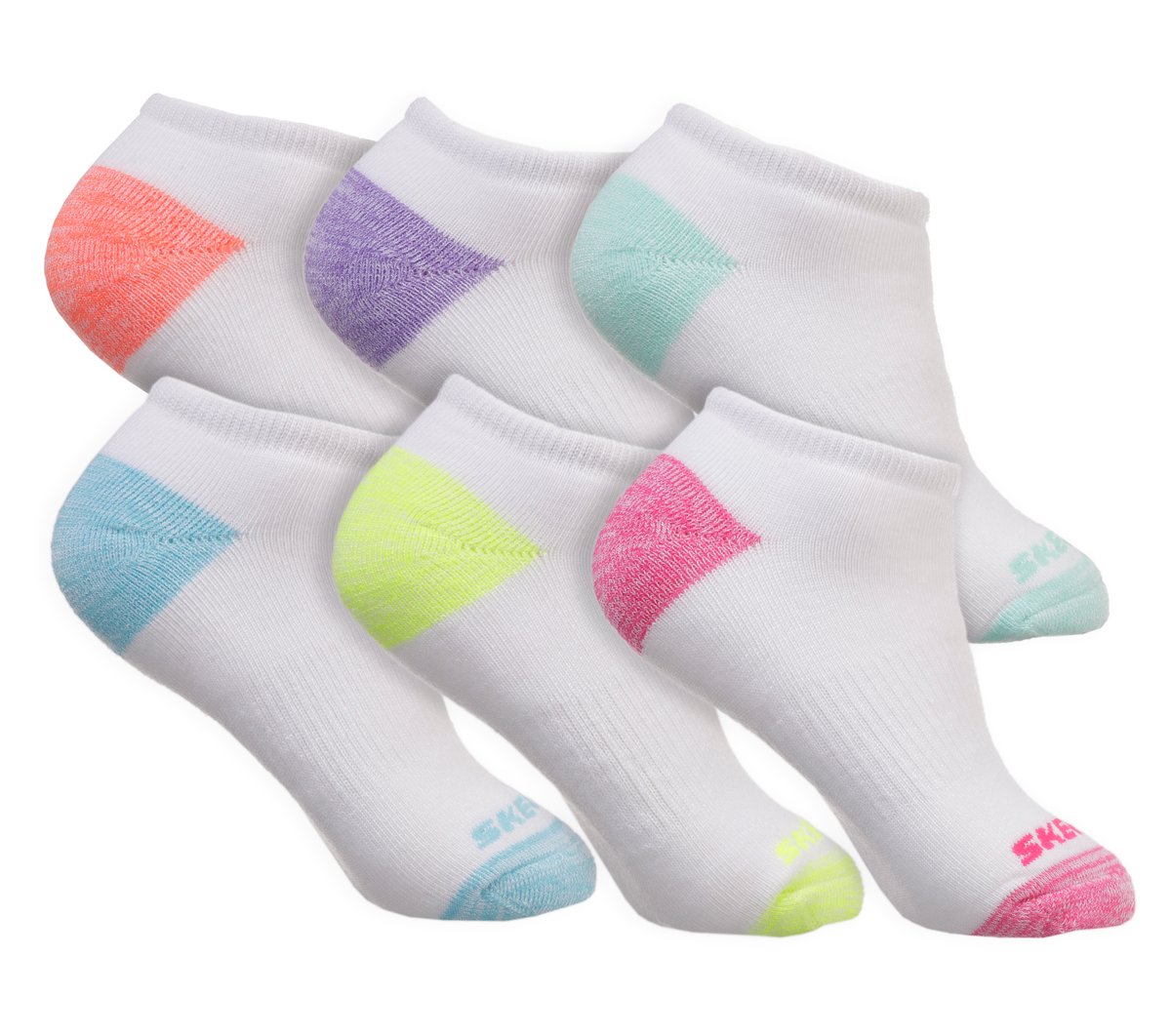 Skechers- Kids|Clothing 6 Pack Low Cut Walking Socks