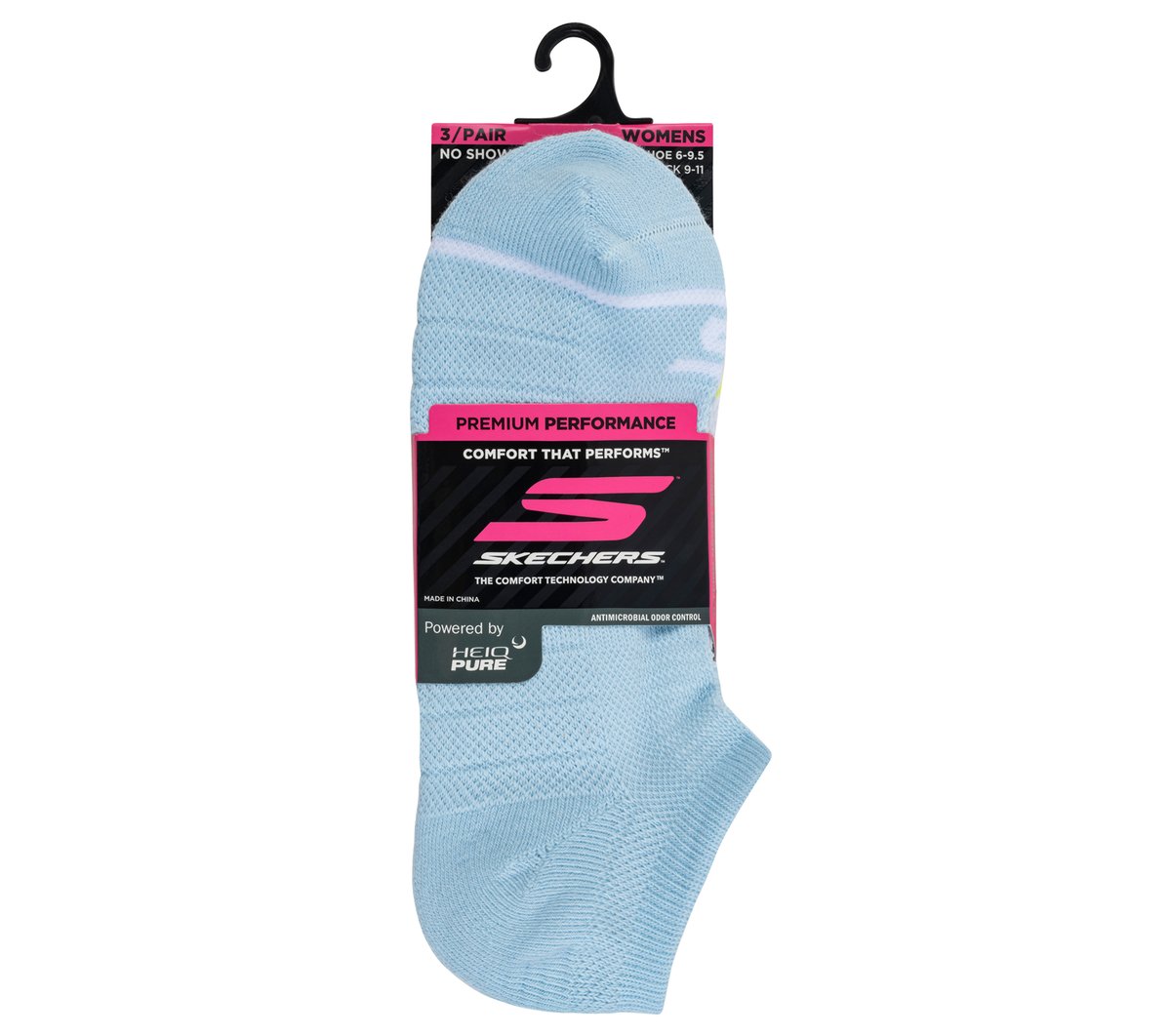 Skechers- Clothing 3 Pack Women's No Show Premium Basic Socks