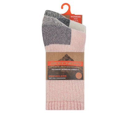Skechers- Clothing 2 Pack Women's Crew Wool Socks