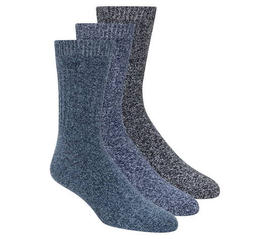 Skechers- Clothing Super Soft Boot Crew Socks - 3 Pack